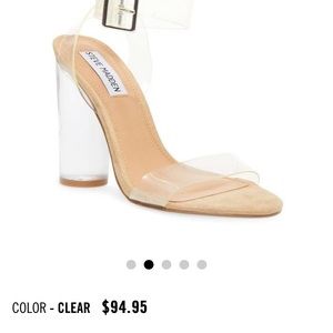 Steve Madden clearer clear heel